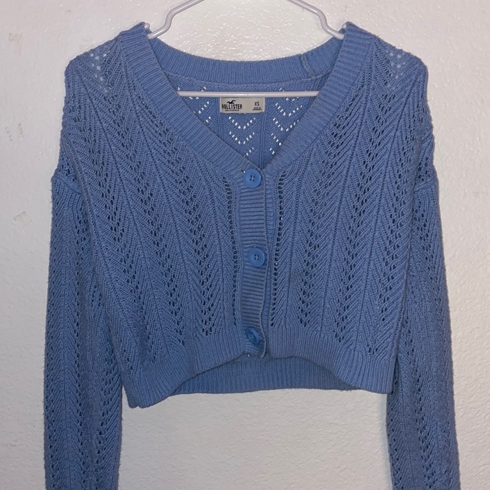 Women’s knitted Hollister button up sweater